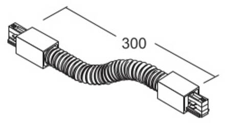 Flex-connector LKM DALI, zwart, 3-fasen, kunststof