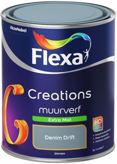 Flexa Creations - Muurverf Extra Mat - Denim Drift - 1 liter