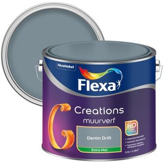 Flexa Creations - Muurverf Extra Mat - Denim Drift - 2,5 liter Blauw