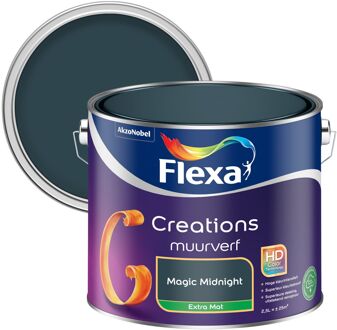 Flexa Creations Muurverf - Extra Mat - Magic Midnight - 2,5l