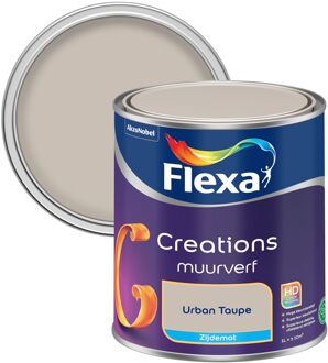 Flexa Creations Muurverf - Zijdeglans - Urban Taupe - 1l
