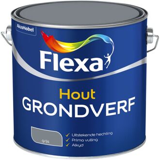 Flexa Grondverf - Binnen En Buiten - Grijs - 2,5l