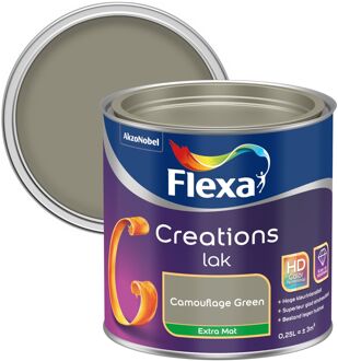 Flexa Houtlak Creations - Extra Mat - Camouflage Green - 250ml