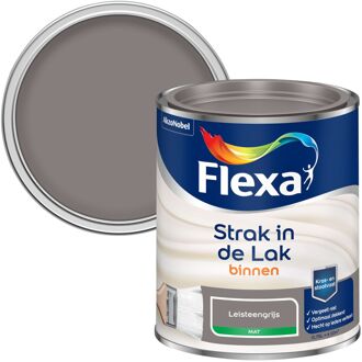 Flexa Houtlak Strak In De Lak - Mat - Leisteengrijs - 750ml