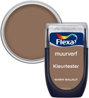 Flexa Kleurtester Verftester - Mat - Warm Walnut - 30ml