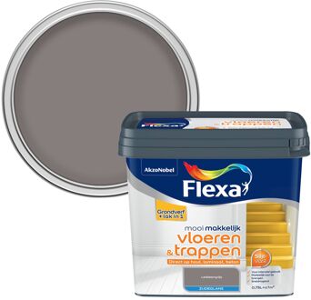 Flexa Lak Mooi Makkelijk Vloeren & Trappen Zijdeglans Leisteengrijs 750ml
