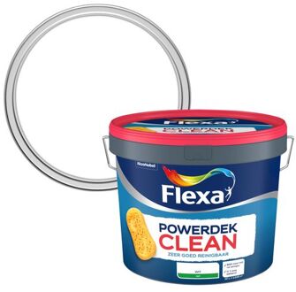 Flexa Powerdek - Clean - Reinigbare Muurverf - Wit - 10 L