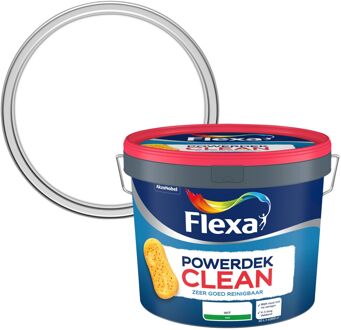 Flexa Powerdek - Clean - Reinigbare Muurverf - Wit - 10 L