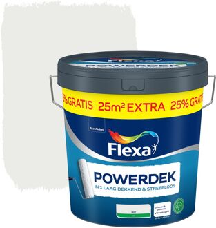 Flexa Powerdek Muurverf - Mat - Wit - 12,5l