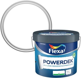 Flexa Powerdek Muurverf - Muren & Plafonds - Stralend Wit - 2,5 liter