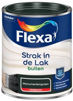 Flexa Strak In De Lak Hoogglans - Monumentengroen - 0,75 liter