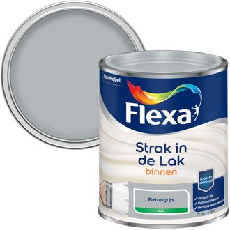 Flexa Strak In De Lak Mat Betongrijs 0,75l