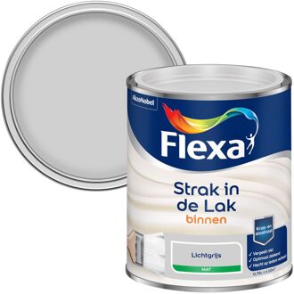 Flexa Strak In De Lak Mat Lichtgrijs 0,75l