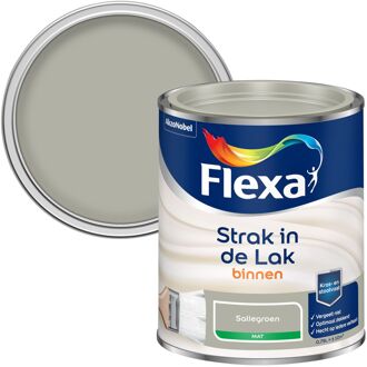 Flexa Strak In De Lak Mat Saliegroen 0,75l