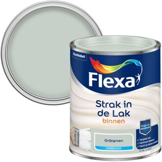 Flexa Strak In De Lak Zijdeglans Grijsgroen 750ml
