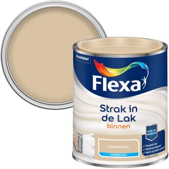 Flexa Strak In De Lak Zijdeglans Hazelbruin 750ml