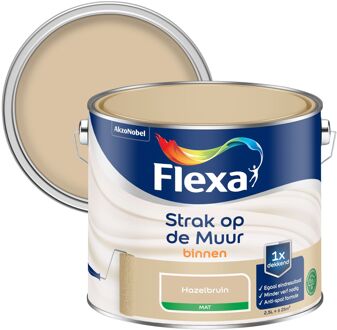 Flexa Strak Op De Muur Muurverf - Mat - Hazelbruin - 2,5l