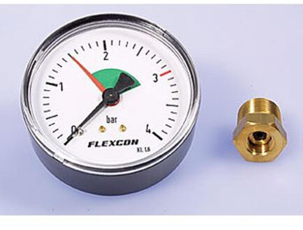 Flexcon mano thermometer 84 mm 1/2 met dompelbuis axiaal