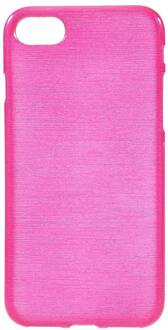 Flexibel glimmend geborsteld roze TPU hoesje voor de iPhone 7