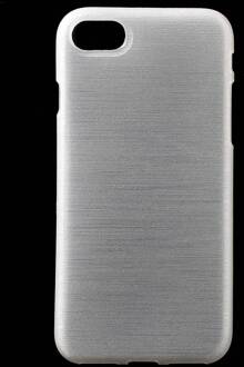Flexibel glimmend geborsteld wit TPU hoesje voor de iPhone 7