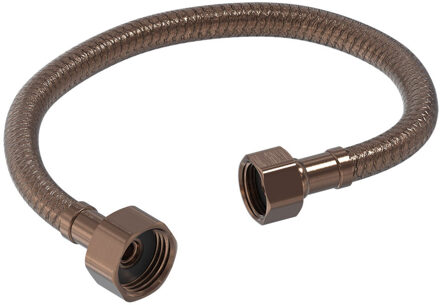 Flexibele Aansluitslang MAY 30 cm G1/2" x G3/8" Aansluiting Geborsteld Mat Koper PVD