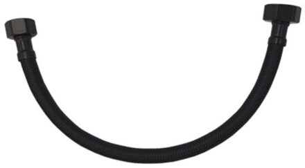 Flexibele Aansluitslang Sanilux Nylon Slang 1/2" x 3/8" Mat Zwart Sanilux