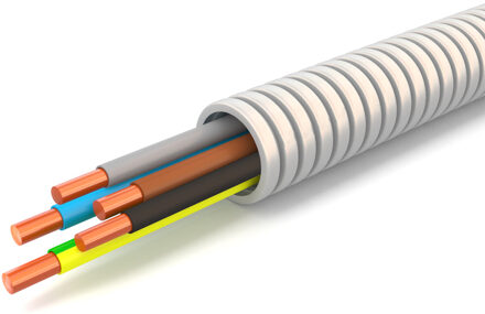 Flexibele Buis met VD Draad - Voorbedrade Flexbuis - 5x2.5mm - 20mm - 100 Meter