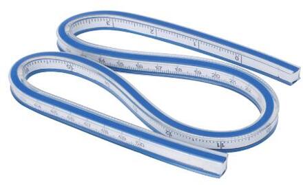 Flexibele Curve Heerser Opstellen Tekening Tool Plastic Vinyl 30Cm 40Cm 50Cm 60Cm