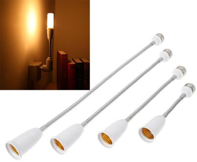 Flexibele E27-E27 Led Lamp Holder Bulb Socket Extension Adapter Converter Led Gloeilamp Verlichting Rek Houder Converters 29.5 cm