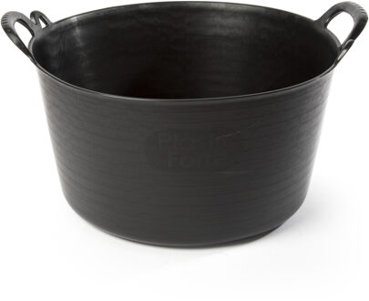 flexibele emmer/kuip - zwart - rond - 26L - 49x44x22cm