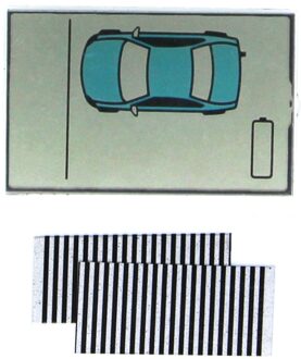 Flexibele Kabel Rusland Versie ZX925 Lcd Display Voor Sheriff ZX-925 Zebra Strepen Lcd Afstandsbediening Twee Weg Auto Alarm Systeem