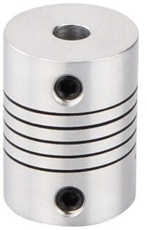 Flexibele Koppeling Cnc Stappenmotor Shaft Coupler Encoders Aluminium 5 Mm * 5 Mm/5 Mm * 6.35mm/6.35 Mm * 6.35 Mm/6.35 Mm * 8 Mm 5mm-6.35mm