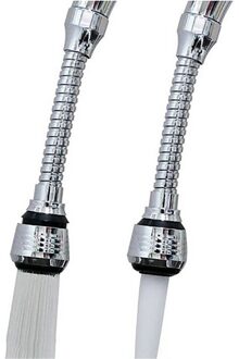 Flexibele Kraan Spuit 360 Graden Wastafel Kraan Roestvrij Staal Spuit Universele Buis Dubbele Water Roterende Waterbesparende Apparaat