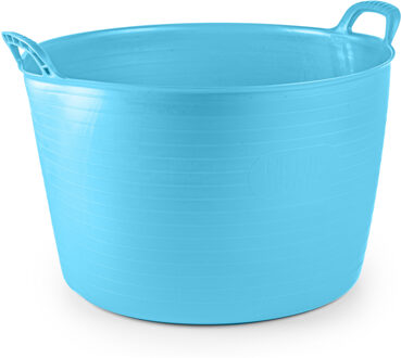 Flexibele kuip of emmer - blauw - 75 liter - stevig kunststof - 58 x 55 cm - Extra groot