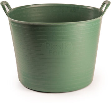 Flexibele kuip of emmer - groen - 42 liter - stevig kunststof - 45 x 38 cm