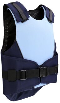 Flexibele Lichaam Beschermende Paardensport Paardrijden Vest Kids blauw L