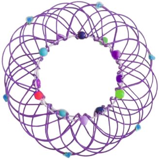 Flexibele Mand Fidget-Speelgoed Ijzer-Ring Decompressie Decompressie Flexibele Mand Zacht Staal Magic Ijzeren Ring Ornament Juguetes paars