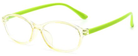 Flexibele Optische Kinderen Brilmontuur Transparant Snoep Kleur Ovale Anti-Blauw Licht Glazen Jongens Meisjes Mobiel Brillen 2