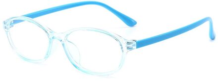 Flexibele Optische Kinderen Brilmontuur Transparant Snoep Kleur Ovale Anti-Blauw Licht Glazen Jongens Meisjes Mobiel Brillen 3
