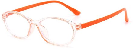 Flexibele Optische Kinderen Brilmontuur Transparant Snoep Kleur Ovale Anti-Blauw Licht Glazen Jongens Meisjes Mobiel Brillen 6