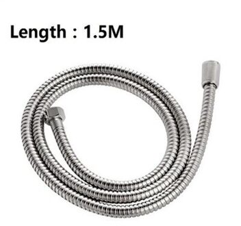 Flexibele slang 1.5 M rvs Dubbele Interlocked Badkamer 2 m flexibele chrome draagbare douche