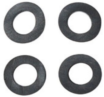 Flexibele slangpakking, rubber, 10,2 x 18 x 2 mm, voor 1/2" (4x) - 98696880