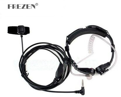 Flexibele Throat Mic Microfoon Covert Akoestische Buis Oortelefoon Hoofdtelefoon Voor Yaesu Vertex VX-3R 5R FT50R 60R 210A Twee Manier Radio