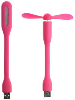 Flexibele Usb Ventilator Usb Led Licht Lamp Voor Macbook Laptop Notebook Pc Power Bank 4N2502-HP