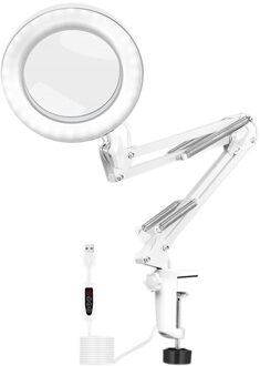 Flexibele Werkbank Grote 5X Usb Led Nifier 3 Kleur Verlichte Nifier Lamp Nifier Lezen/Rework/Lassen