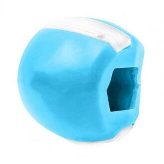 Flexibiliteit Soft Herbruikbare Kaaklijn Exerciser Praktisch Gezicht Kauwspieren Training Siliconen Mond Kaak Exerciser Shaper Voor Fitness Blauw