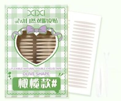 Flexible Natural Double Eyelid Tape - Olive Shape #Olive Shape - 24 x 3mm