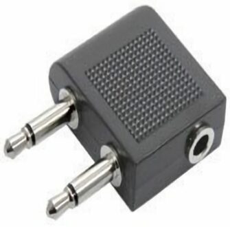 Flight adapter / Airplane headphone socket adapter - small