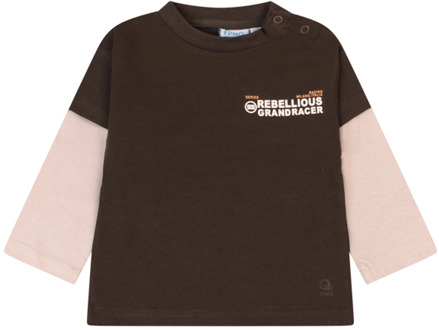 FlinQ jongens longsleeve Coffee - 80