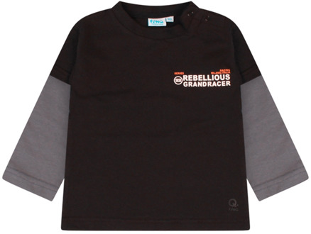 FlinQ jongens longsleeve Zwart - 92